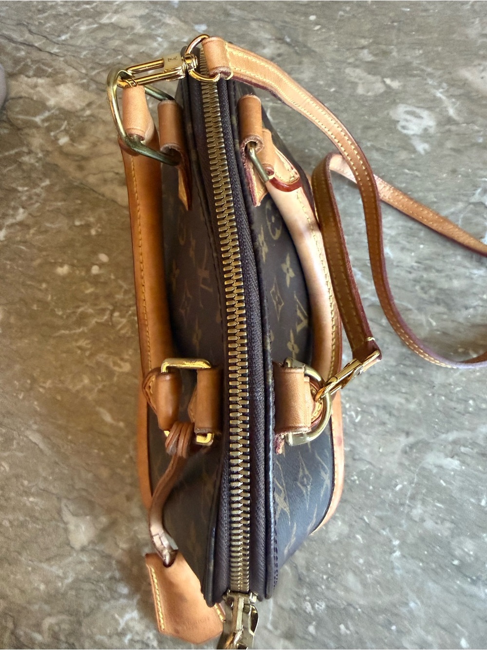 Louis Vuitton Monogram Alma BB Crossbody in Dark Brown and Tan! Authentic COA - Picture 14 of 16
